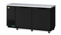 Two-Door Back Bar, Black Vinyl Ext. (58-3/4"W)
