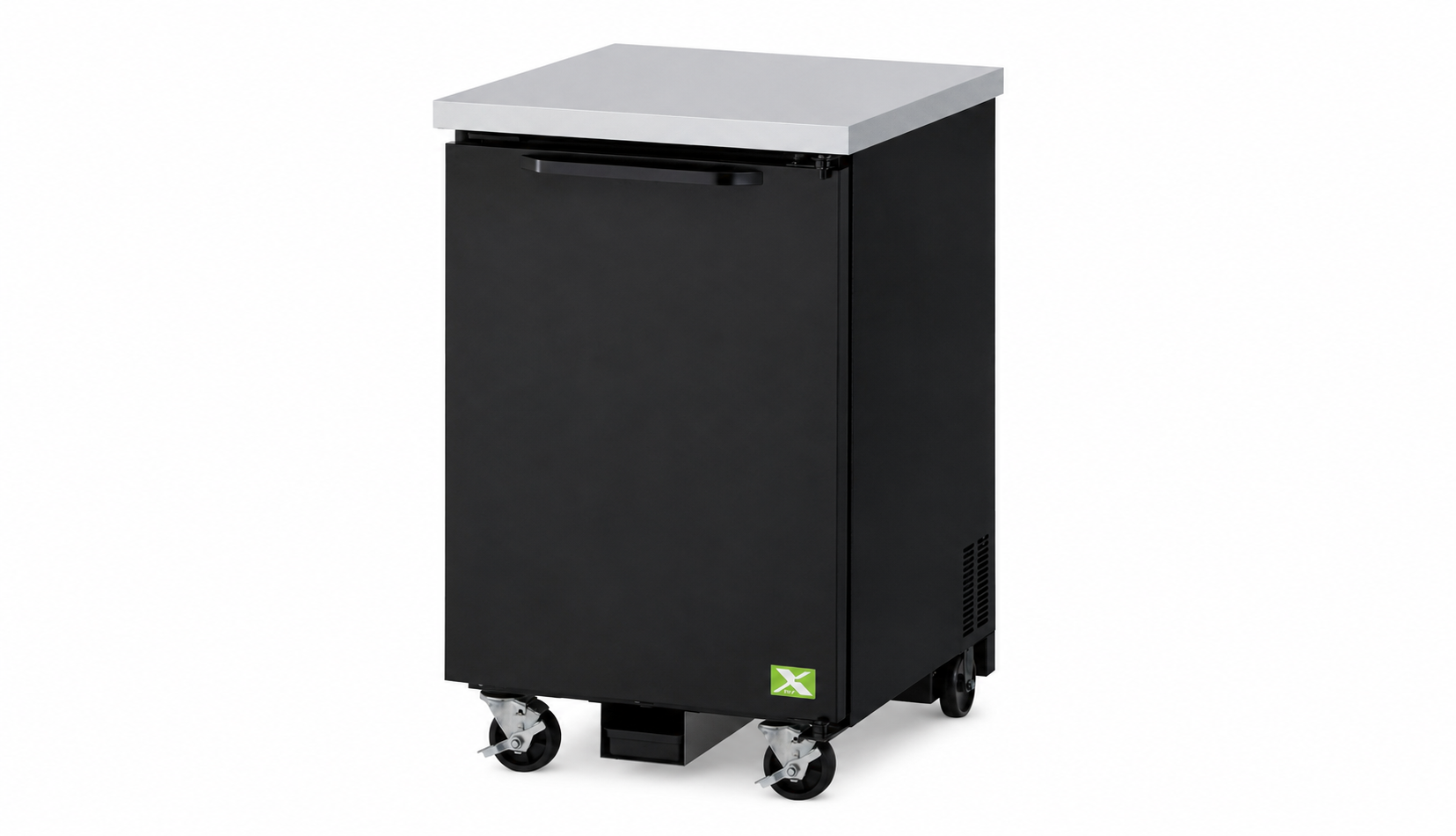 One-Door Back Bar Cooler – 23-5/8"W – Black Vinyl