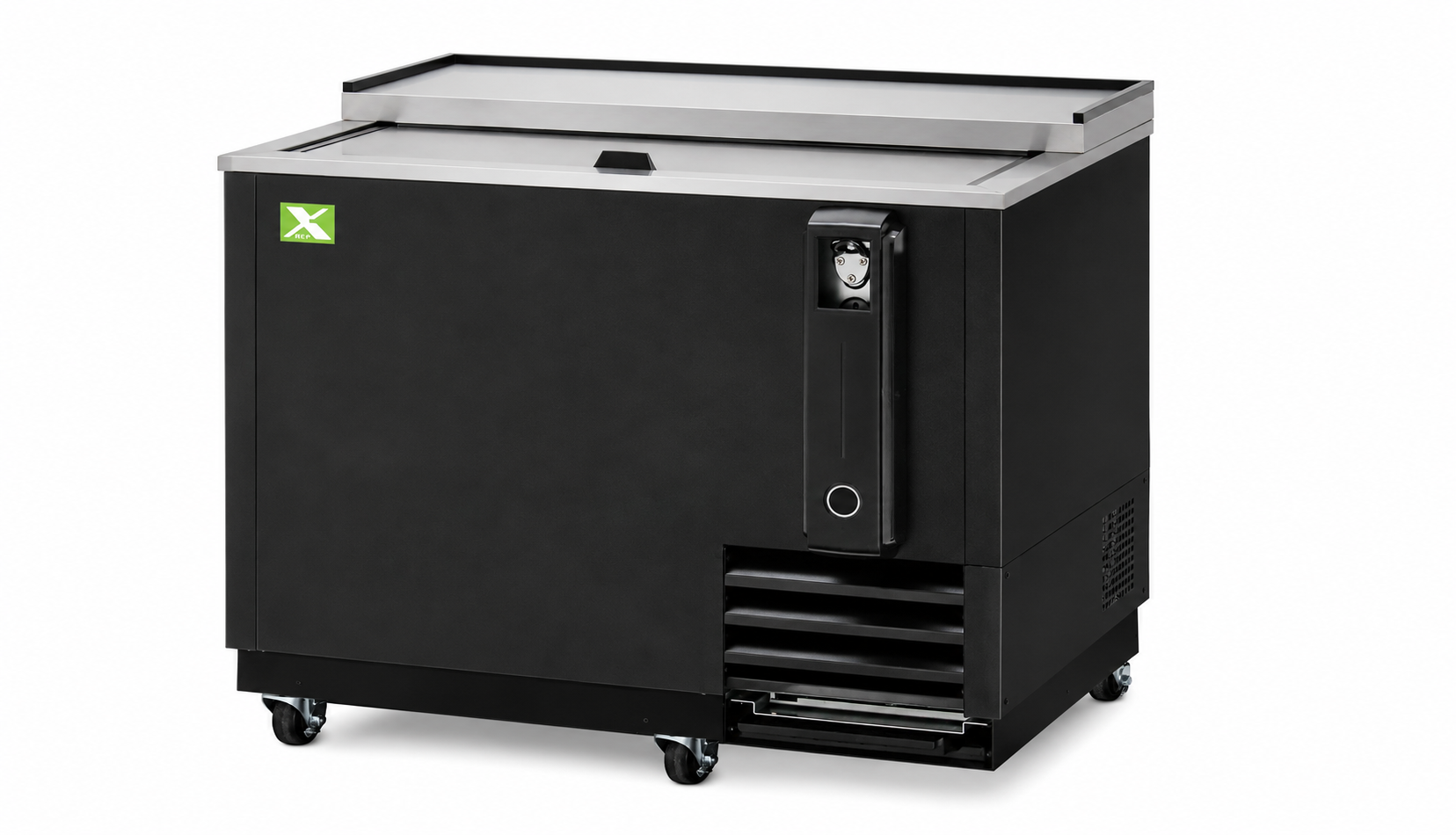 1 Lid Black Vinyl Ext. Bottle Cooler 36-3/4"W