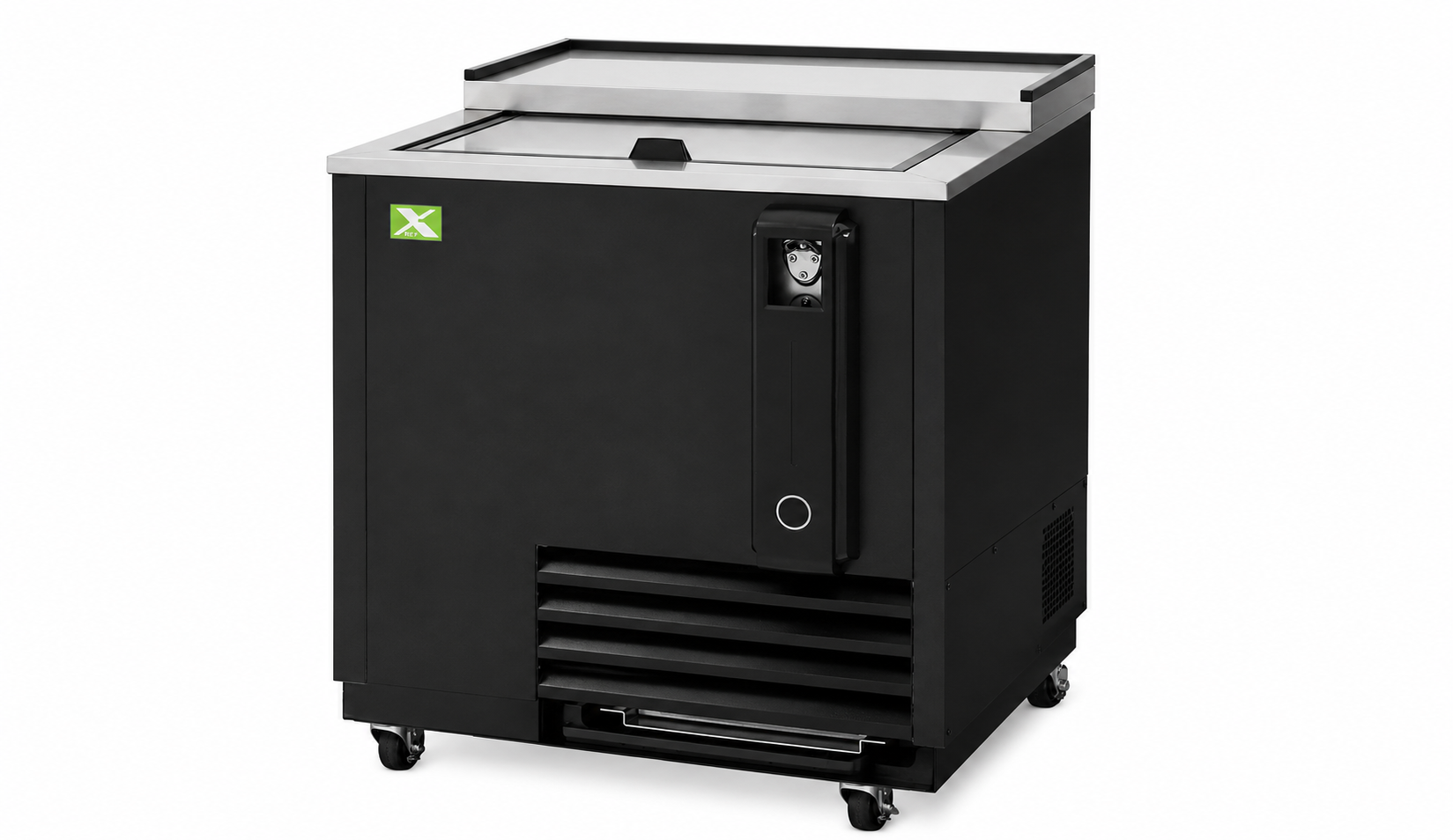 1 Lid Black Vinyl Ext. Bottle Cooler 24-7/8"W
