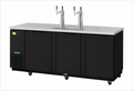 3 Keg Cap. Beer Dispenser - Black Vinyl Ext. 69"W