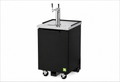 1 Keg Cap. Beer Dispenser - Black Vinyl Ext. 23-5/8"W