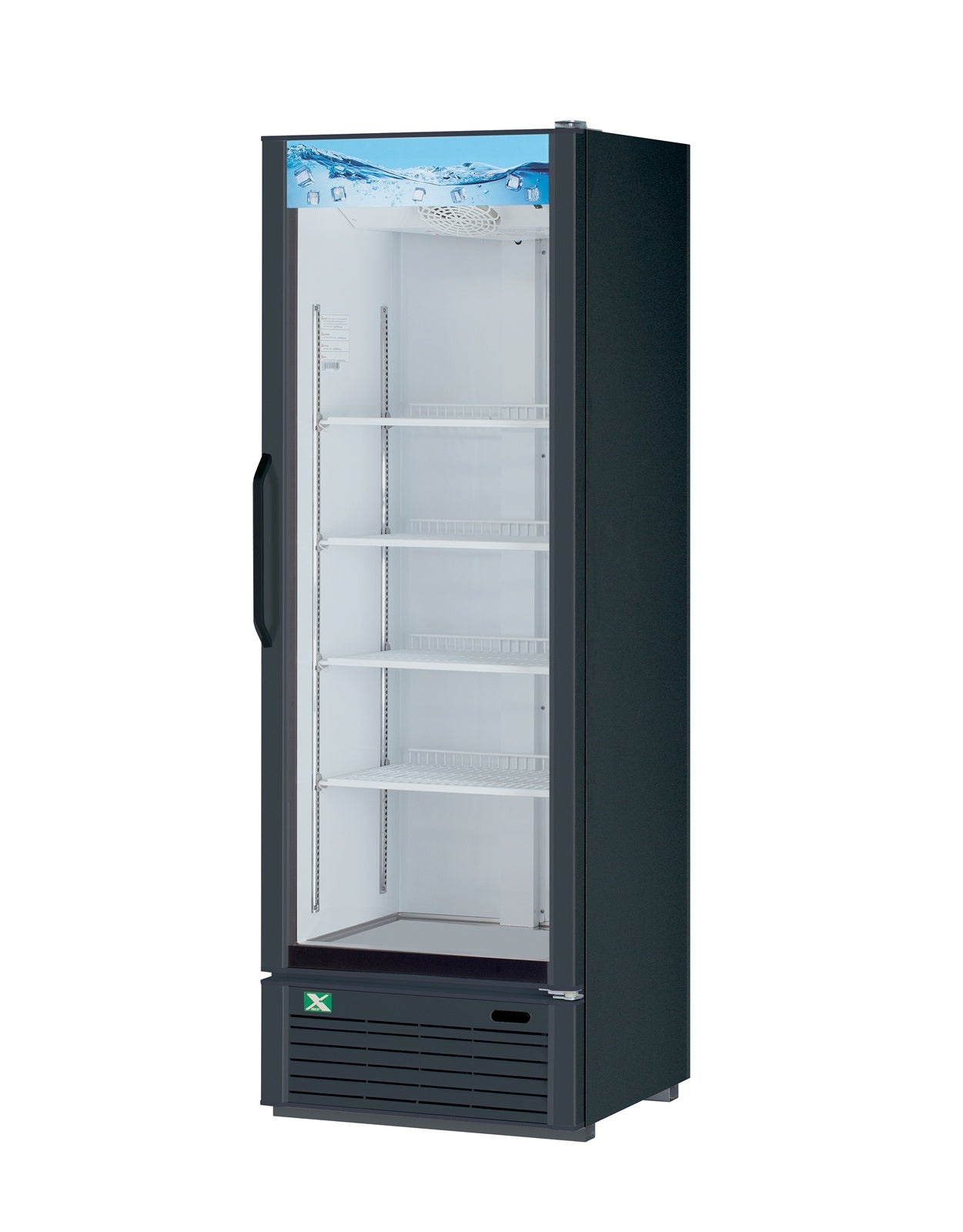 RefrigerationX XGM-15-N6 One-Door Glass Merchandiser - Color Option: (W), (B)